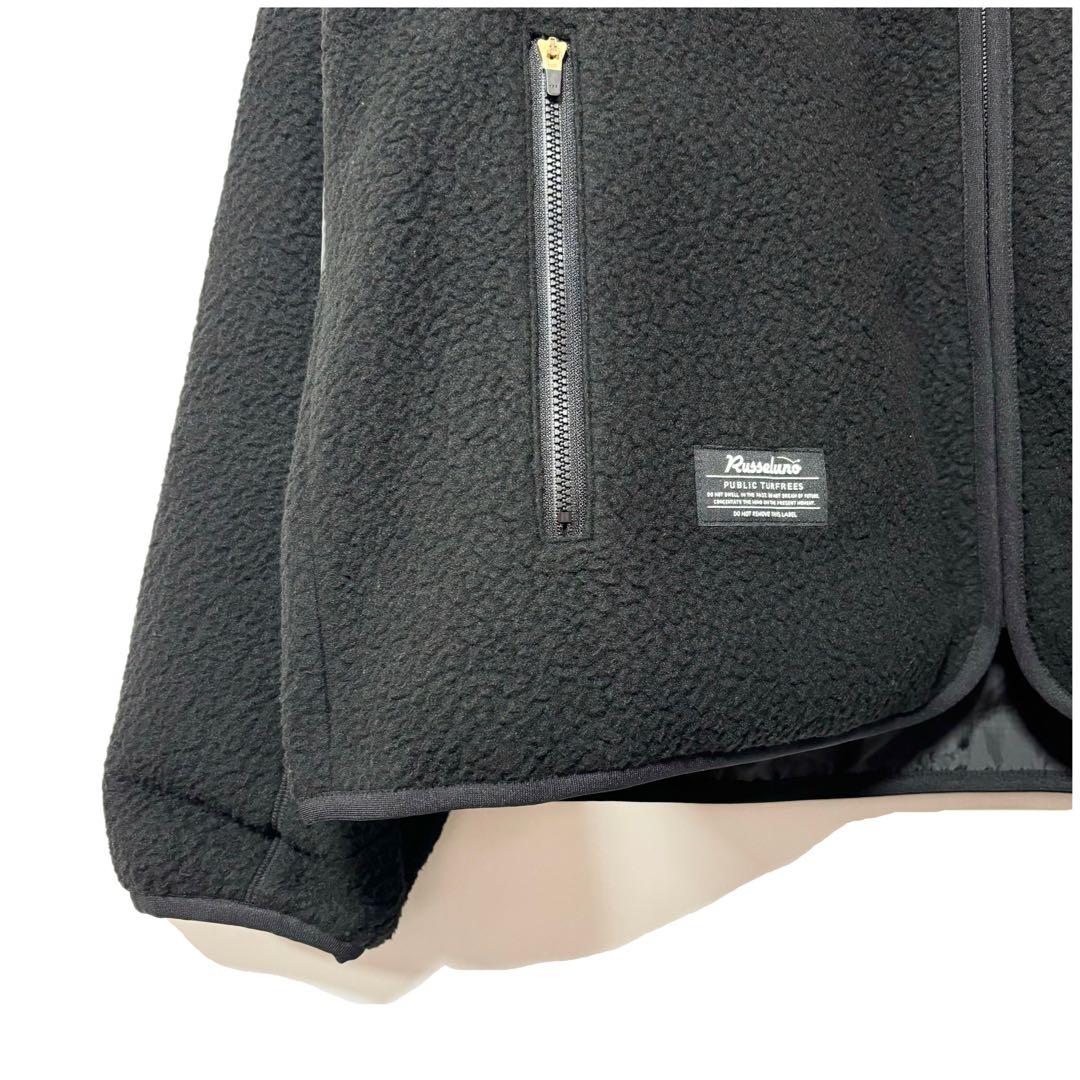新品 ラッセルノ 2WAY ボアフリース ジャケット ブラック M 4 ベスト