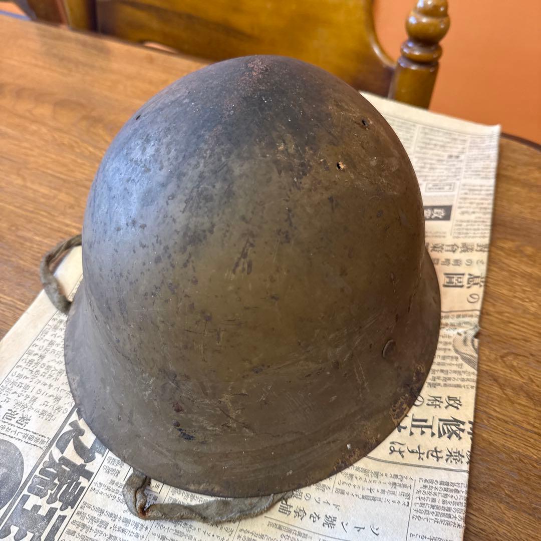 希少 日本軍 九十式鉄帽 五芒星 星章付き 当時物 鉄兜 ラスト一点 骨董 実物
