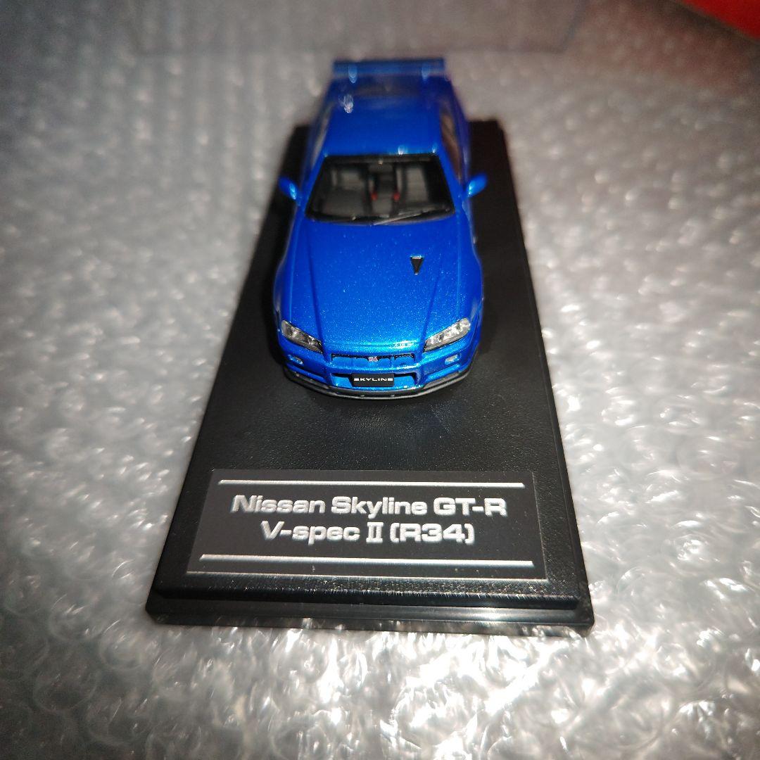 1/43　MIRAGE　スカイライン　GT-R V-specⅡ　R34　ブルー