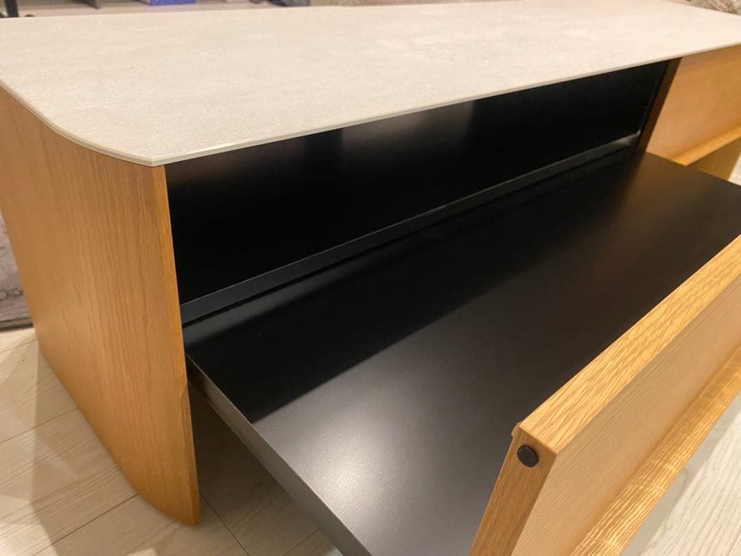 AV機器収納テレビ台 ナチュラル木目調