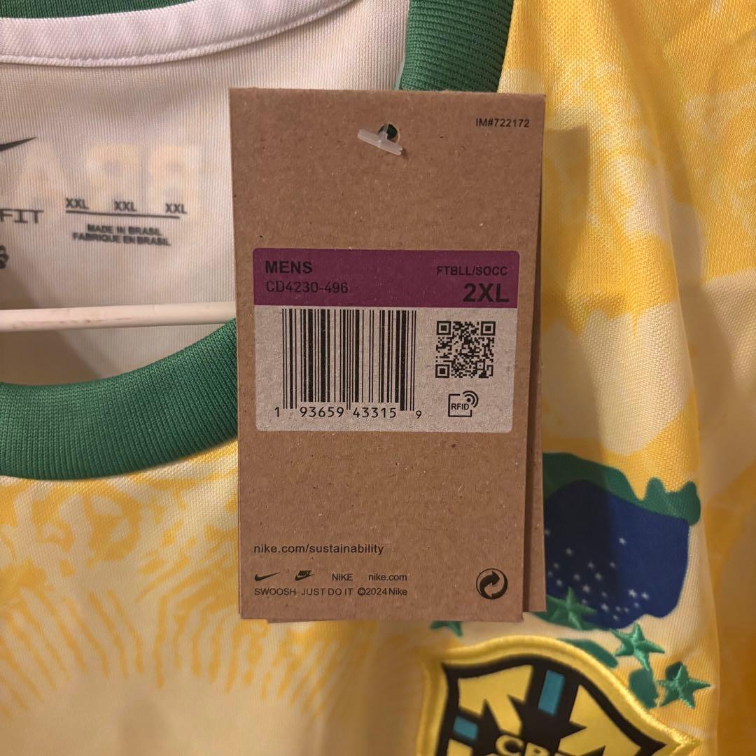 Nike ブラジル代表 シャツ 2XL 新品　ユニフォーム