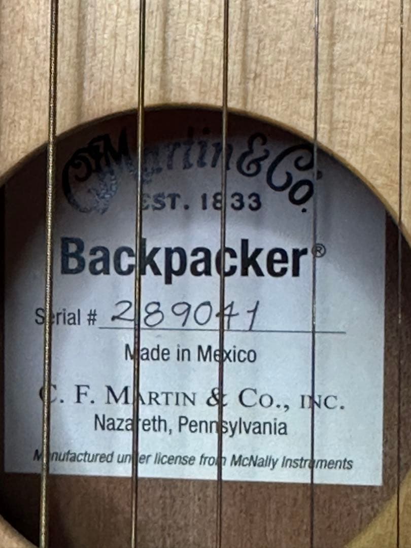 Martin Backpacker マーティン トラベルギター
