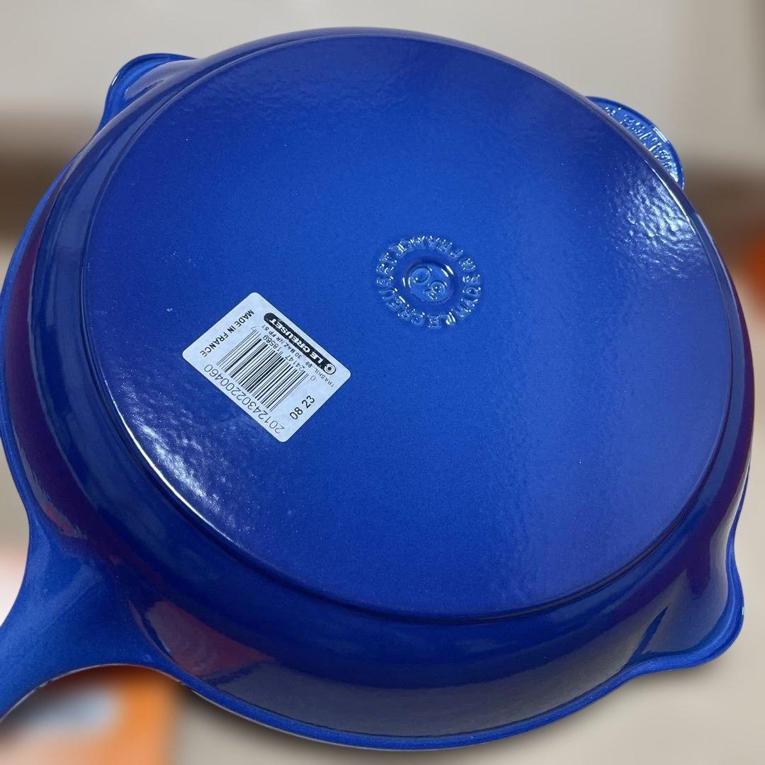 レア《新品》LE CREUSET 30cm アズールブルー スキレット