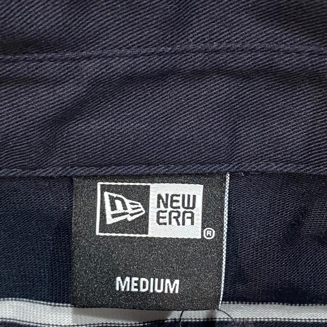 NEW ERA ニューエラ 半袖 厚手 ポロシャツ ホワイト ブラック ボーダー