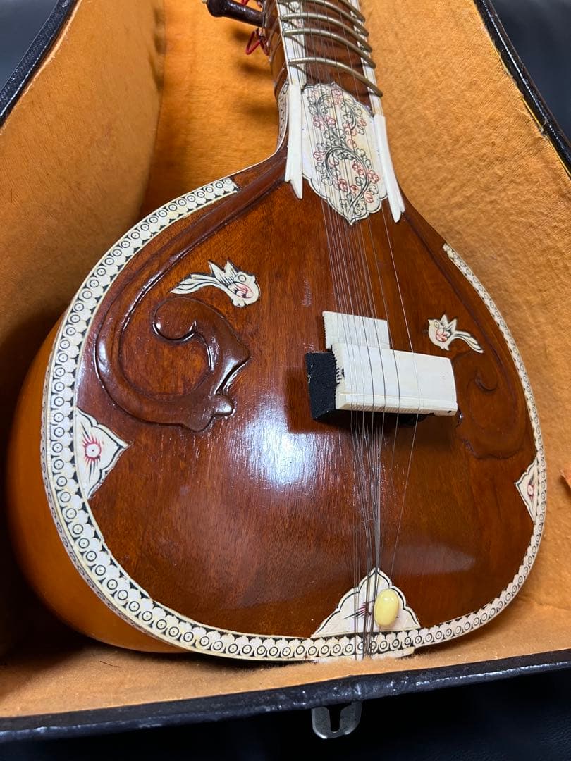 シタール インド民族楽器 ハードケース付 sitar