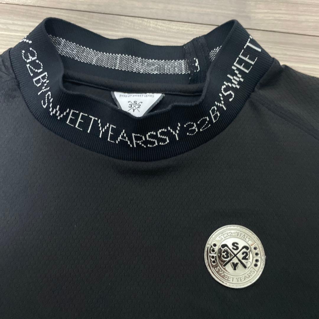 SY32 bySWEETYEARS モックネックシャツ ゴルフウェア Mサイズ