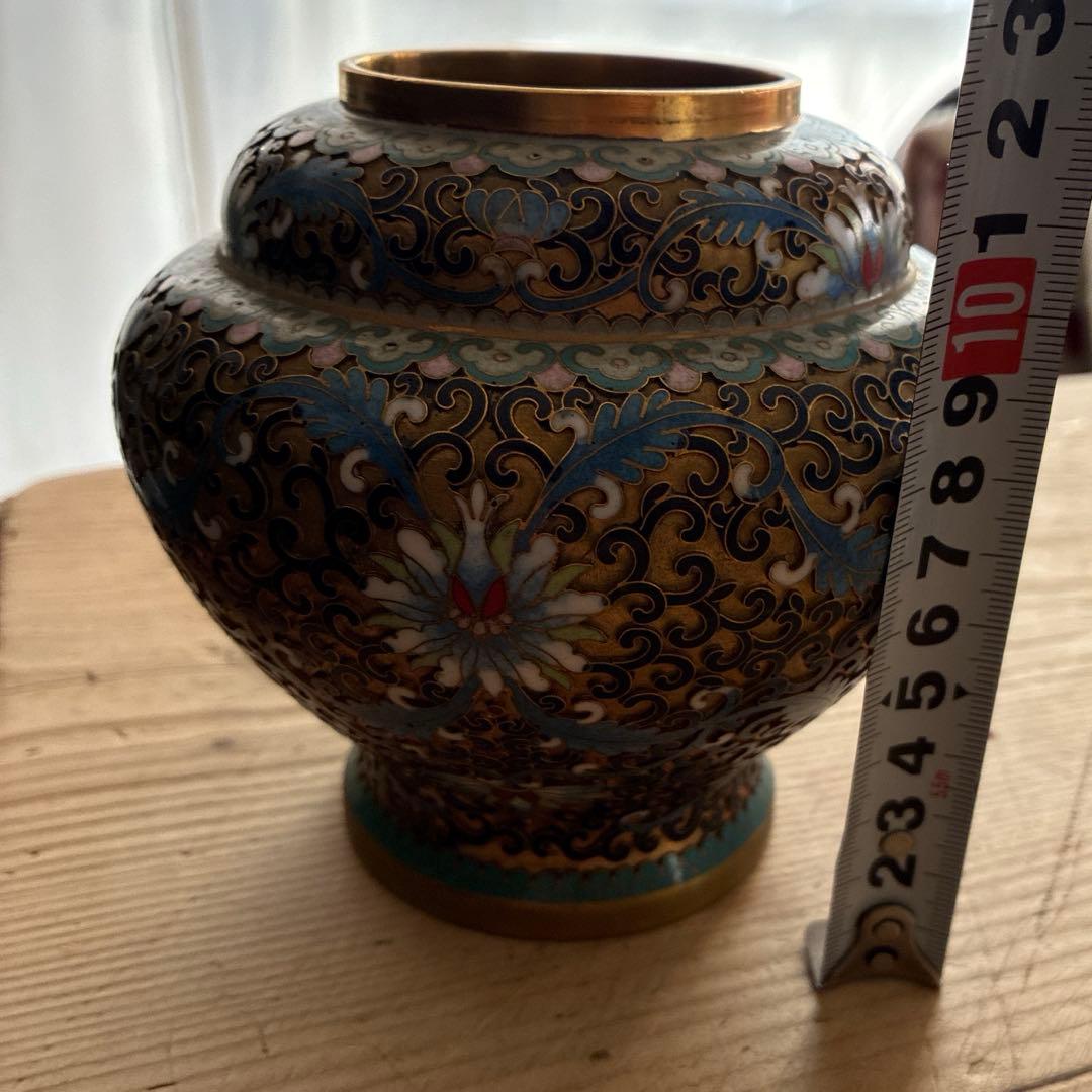 中国美術　骨董　七宝　古玩　花瓶