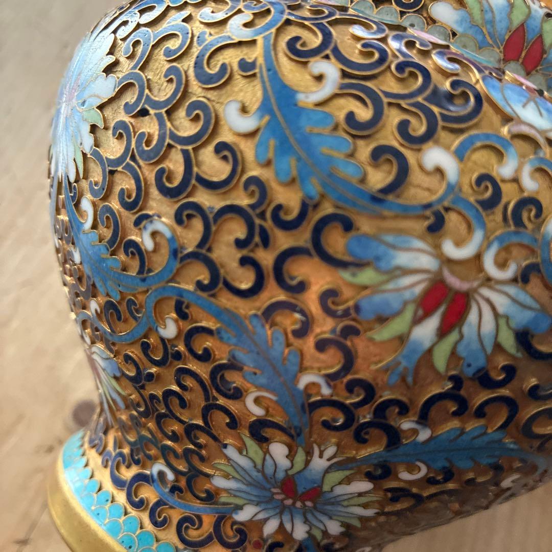 中国美術　骨董　七宝　古玩　花瓶