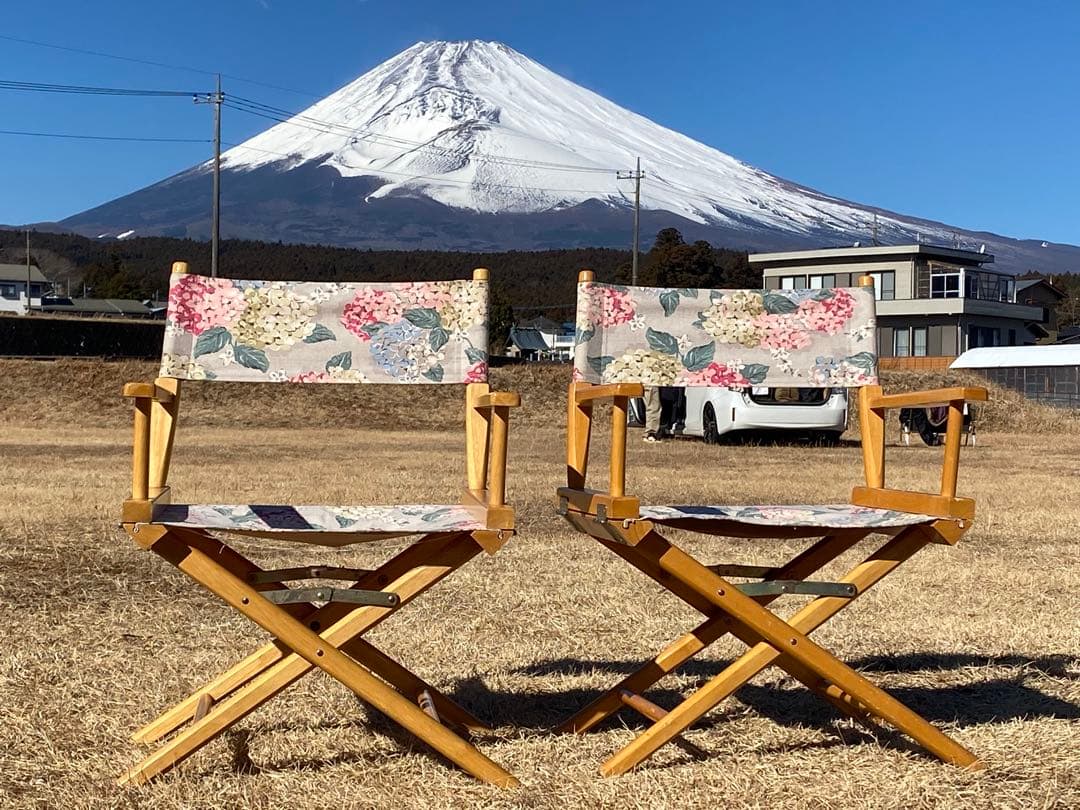 ♥️花柄♥️折りたたみ♥️アウトドアチェア2脚セット！！