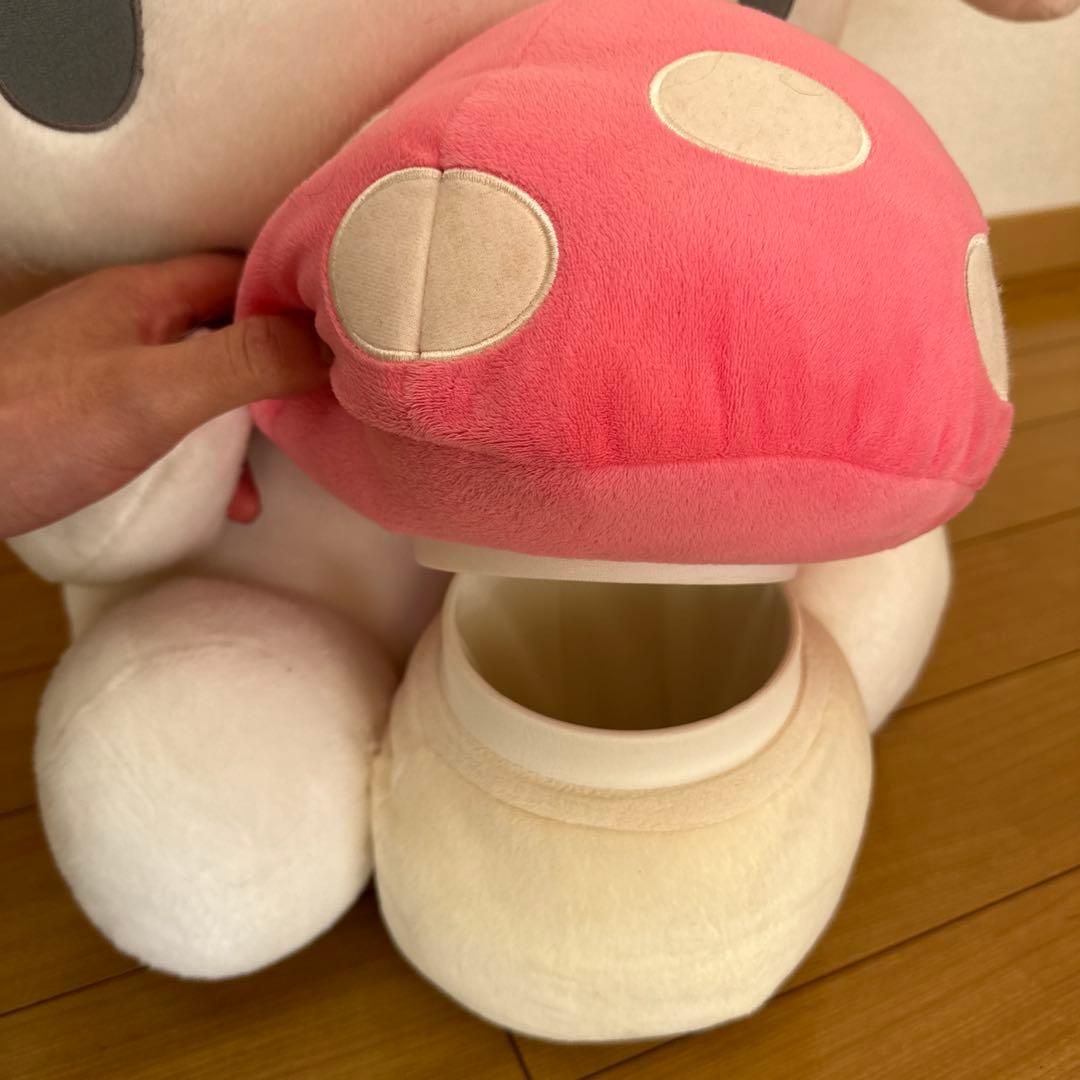 巨大　マイメロディ ぬいぐるみ キノコデザイン