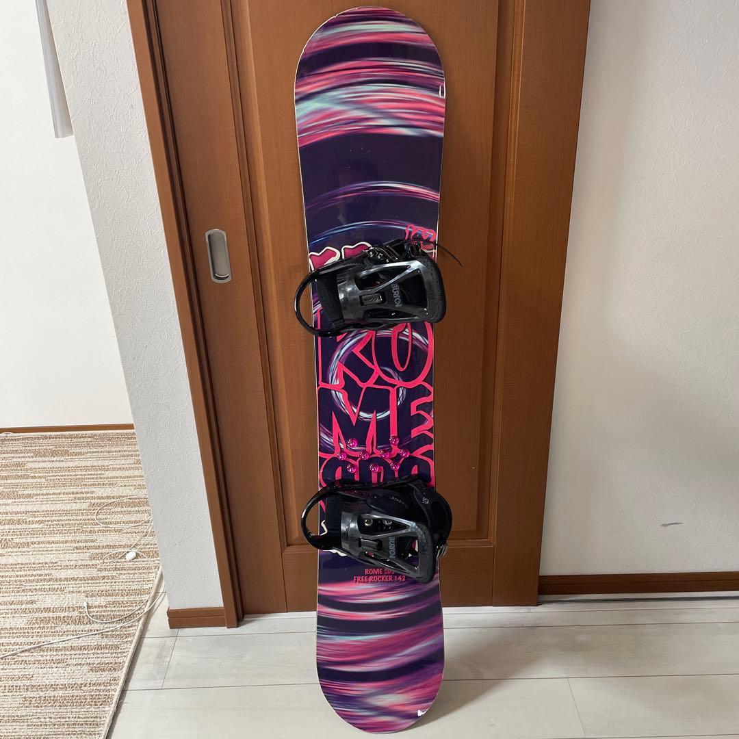 ROME FREE ROCKER 142 バートンフリースタイルS 女性用セット