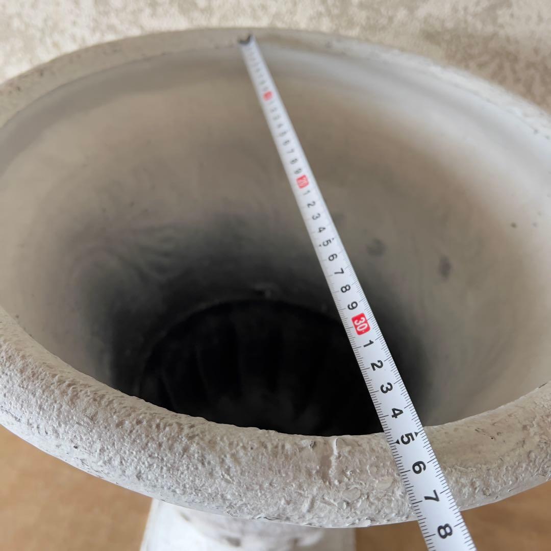 ハイカップ大型アンティーク風仕上げ！プラスチック製！2分割ネジ式