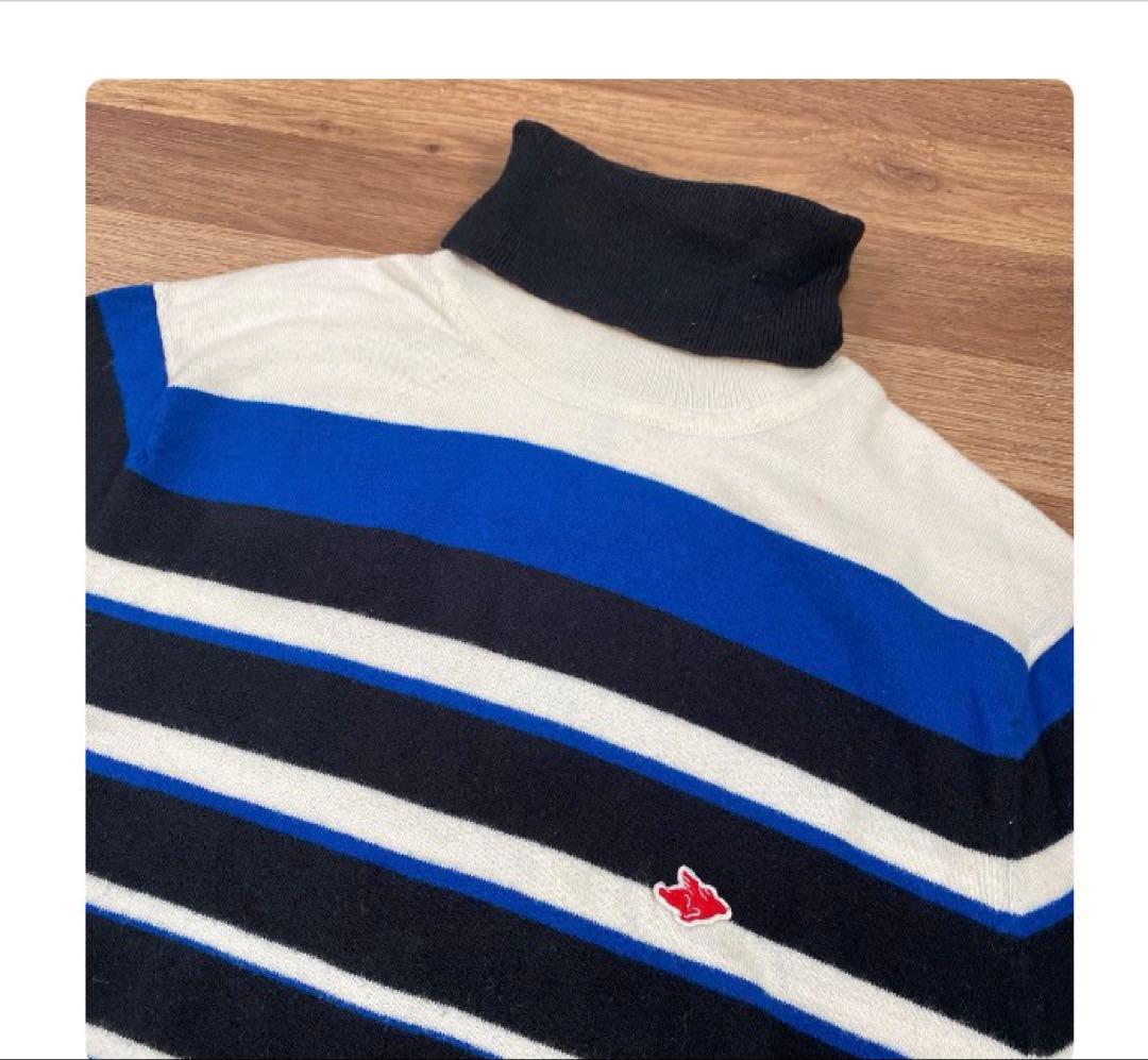美品♡パーリーゲイツ♡ボーダータートルネックニット