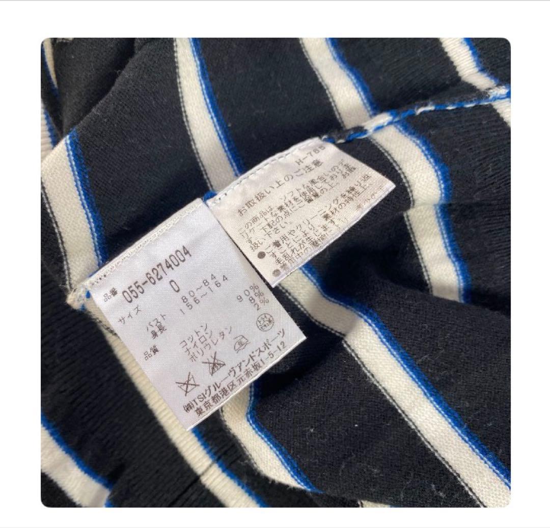 美品♡パーリーゲイツ♡ボーダータートルネックニット