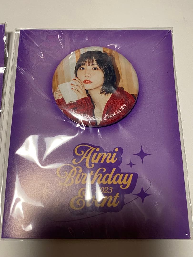 新品　愛美　バースデーイベント2023 缶バッジ&ブロマイド 4点セット