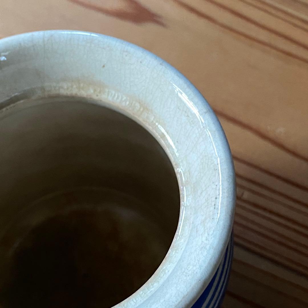 イギリス アンティーク キャニスター 陶器 キッチン用品SULTANAS 蓋付き