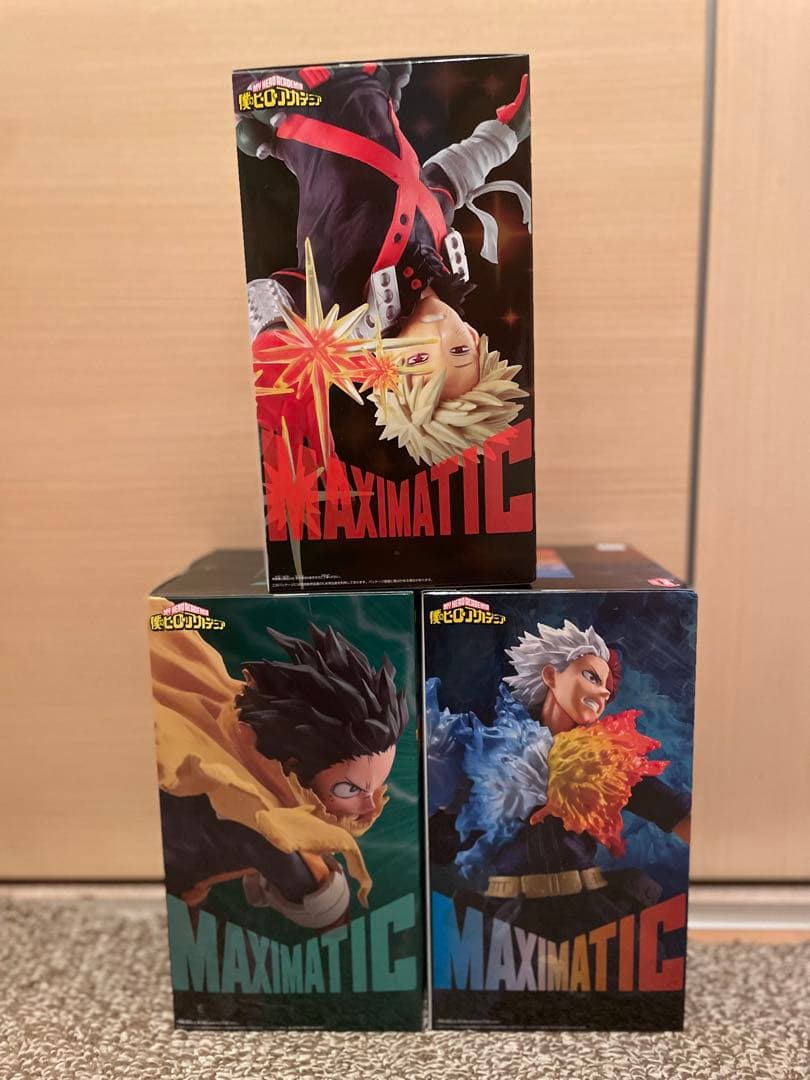 僕のヒーローアカデミア MAXIMATIC 緑谷 爆豪 轟 フィギュアセット