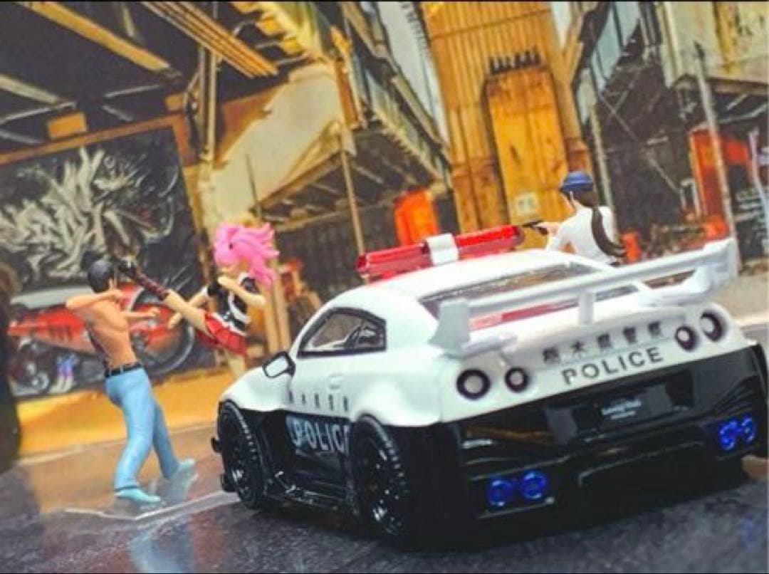 1/64 LBWK 日産 35GT-RRシルエットGT 警視庁パトカーver1台