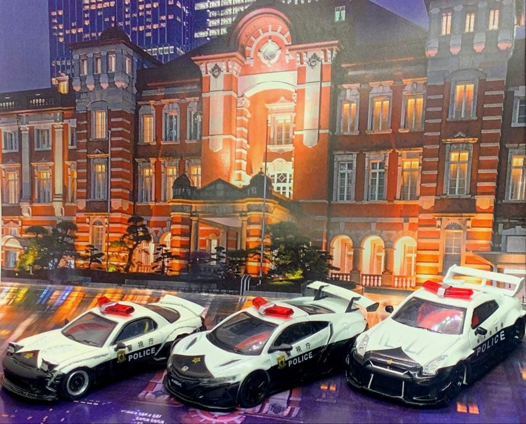 1/64 LBWK 日産 35GT-RRシルエットGT 警視庁パトカーver1台