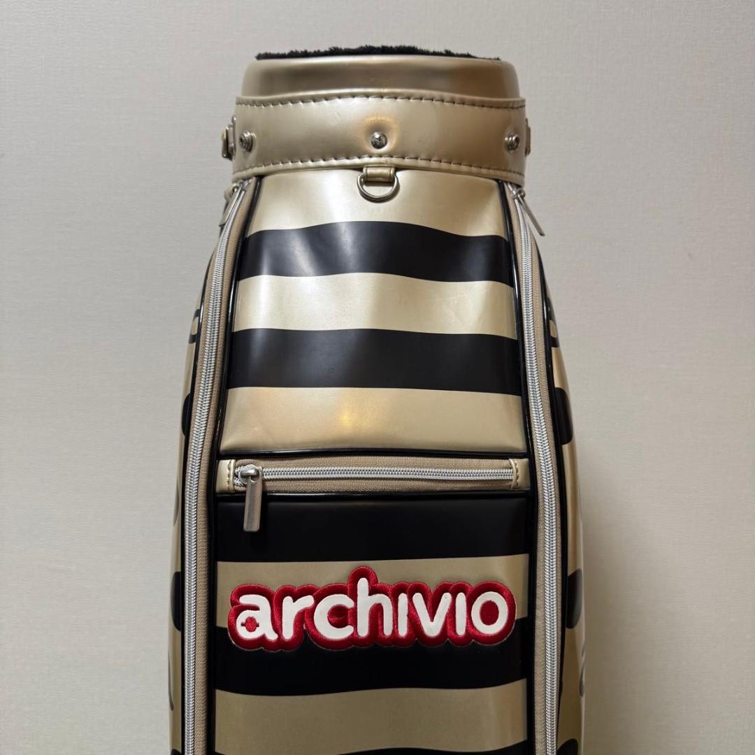 ARCHIVIO アルチビオ キャディバッグ ゴールド ドット レディース
