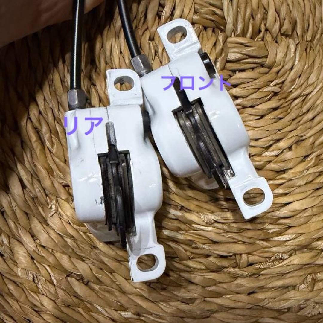 SHIMANO 油圧ブレーキレバー キャリパー 左右 ホワイト 自転車