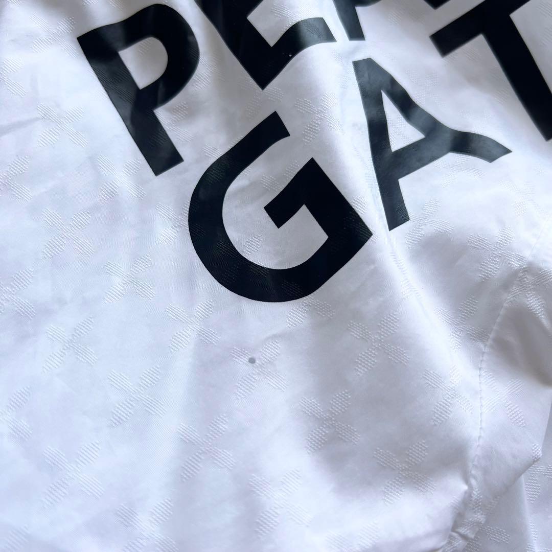 Pearlygates パーリーゲイツ　ナイロンジャケット　M 白　ロゴ　ゴルフ