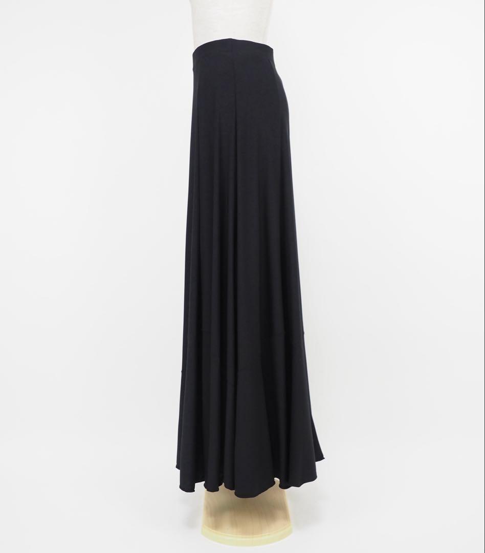 フラメンコ　ファルダ　新品　黒　レッスンファルダ　Leirena フレアファルダ