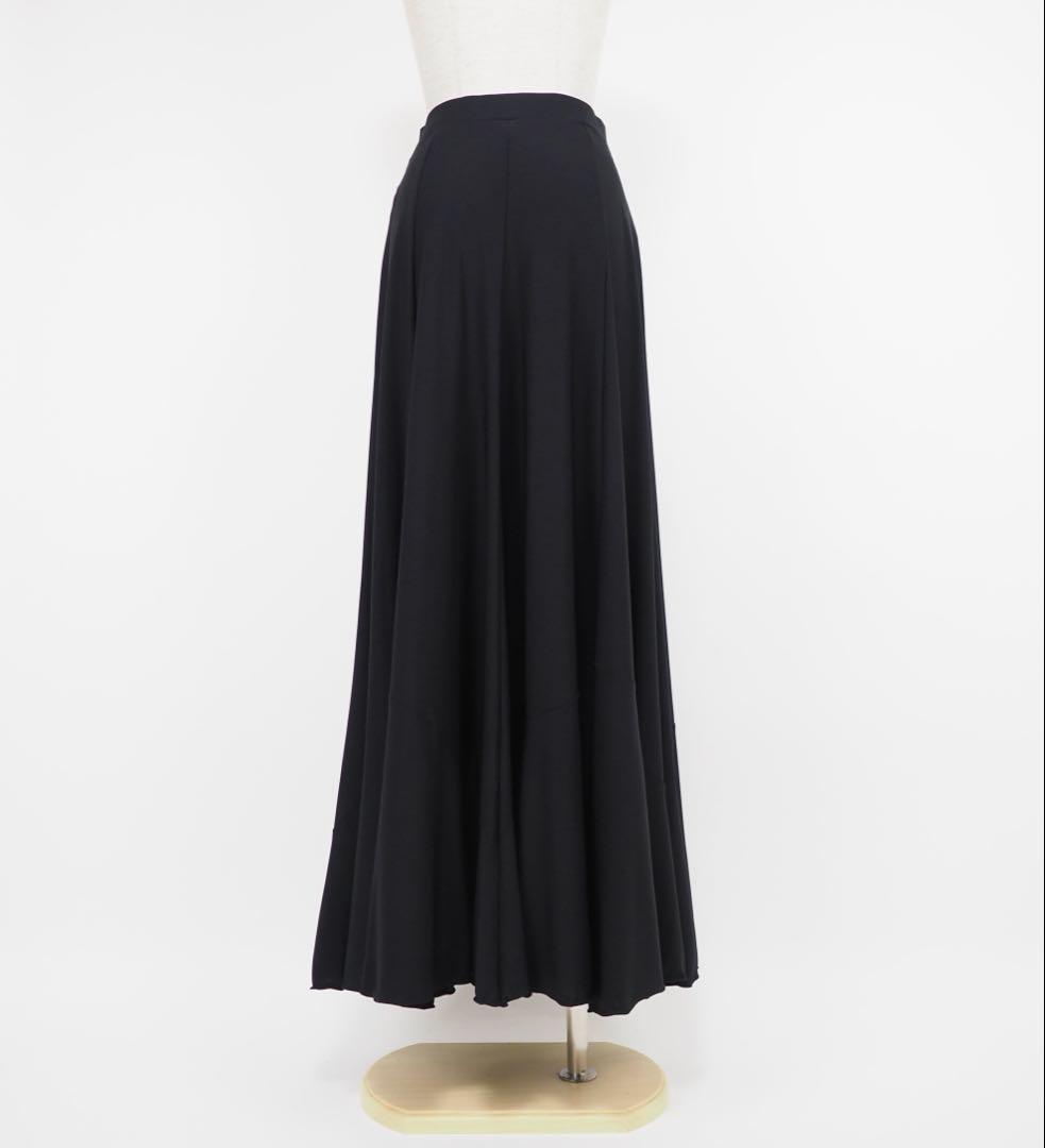 フラメンコ　ファルダ　新品　黒　レッスンファルダ　Leirena フレアファルダ