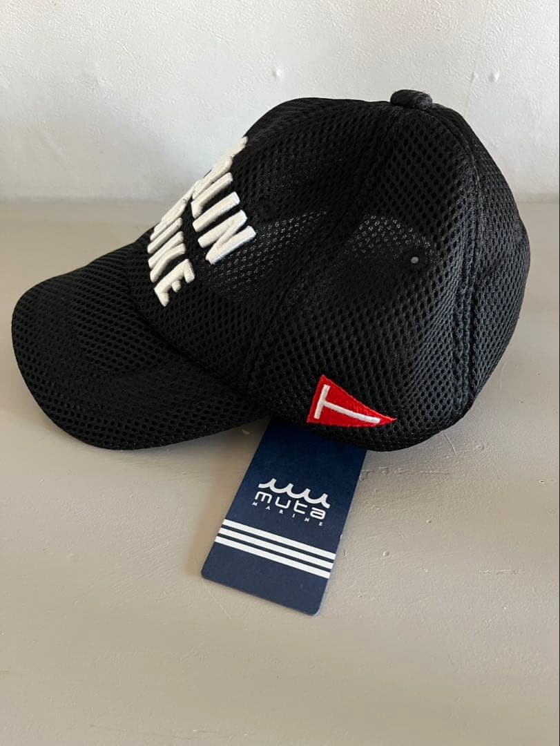 muta marine ムータ ゴルフ ショートブリムメッシュキャップ　ブラック