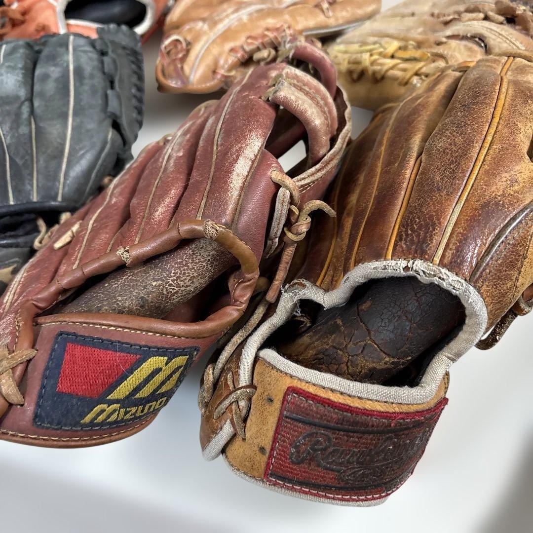 野球　軟式グローブ　まとめ売り　9個