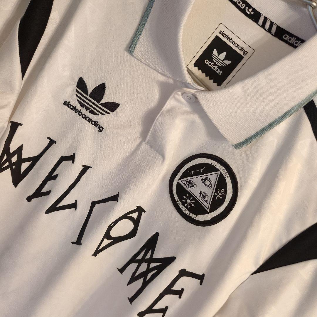 美品 adidas x welcome skateboards ゲームシャツ
