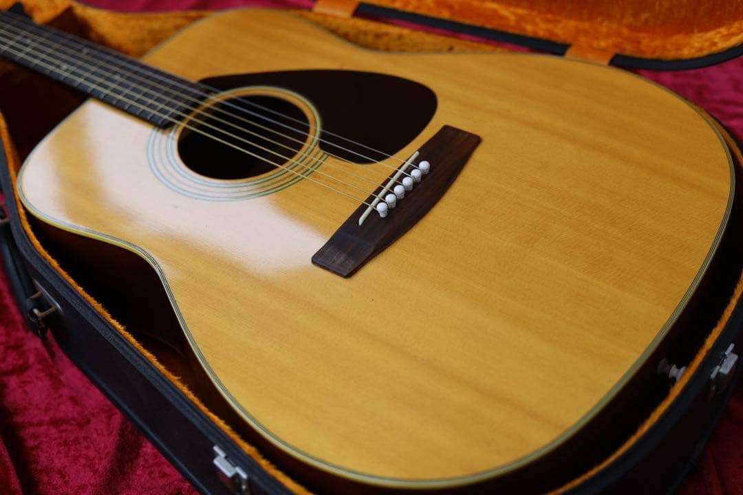 メンテ済 低弦高 YAMAHA FG-200J 黒ラベル アコースティックギター