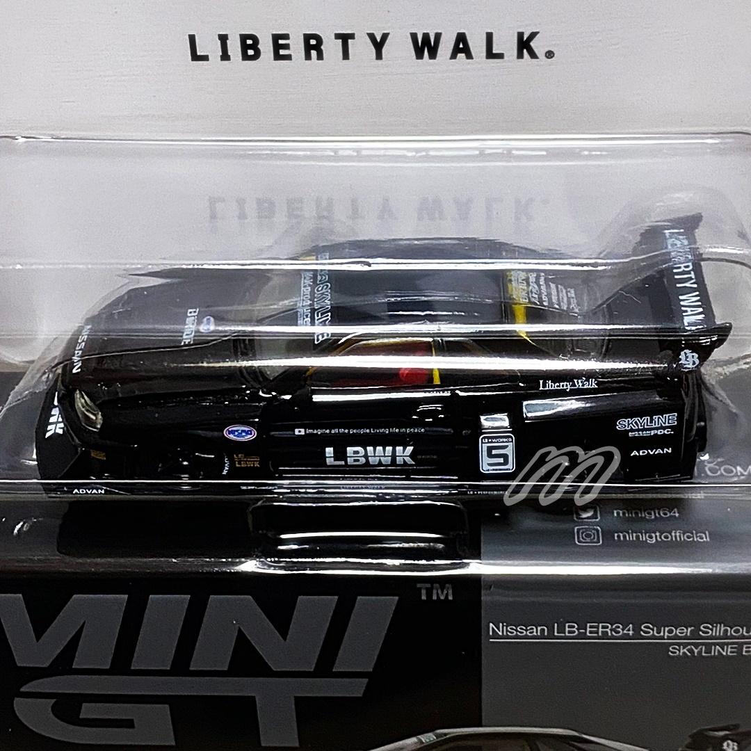 MINIGT Nissan LB-ER34 スーパーシルエット Black BL