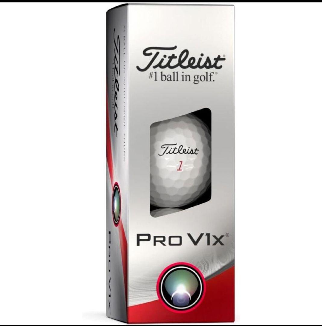 タイトリストPRO V1x 23ゴルフボール 1ダース 12球入り ホワイト
