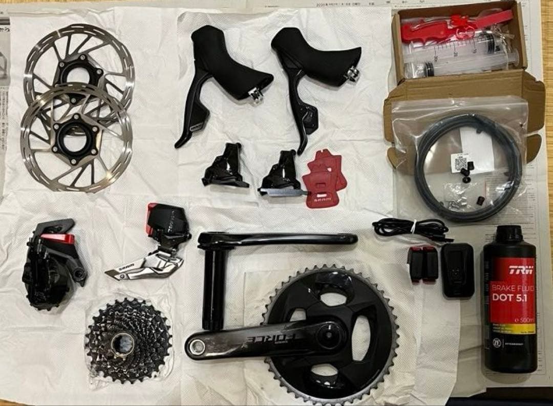 sram etap 12S グループセット　クランクセットとカセットはforce