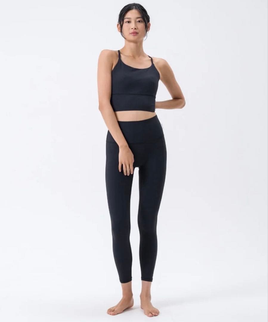新品【SUKALA】ベーシックリブクロスブラトップ　ブラック　XS