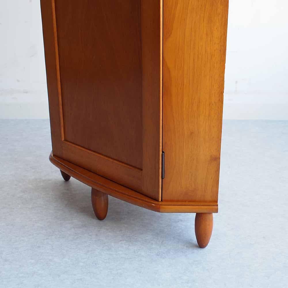 70s 80s オールド 光家具 コーナーキャビネット ZR24485