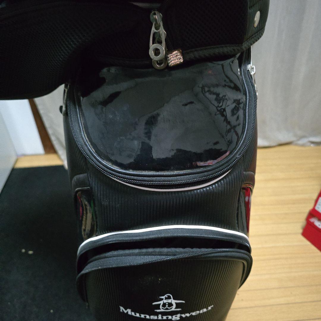 Munsingwear ゴルフバッグ 黒 ペンギンロゴ