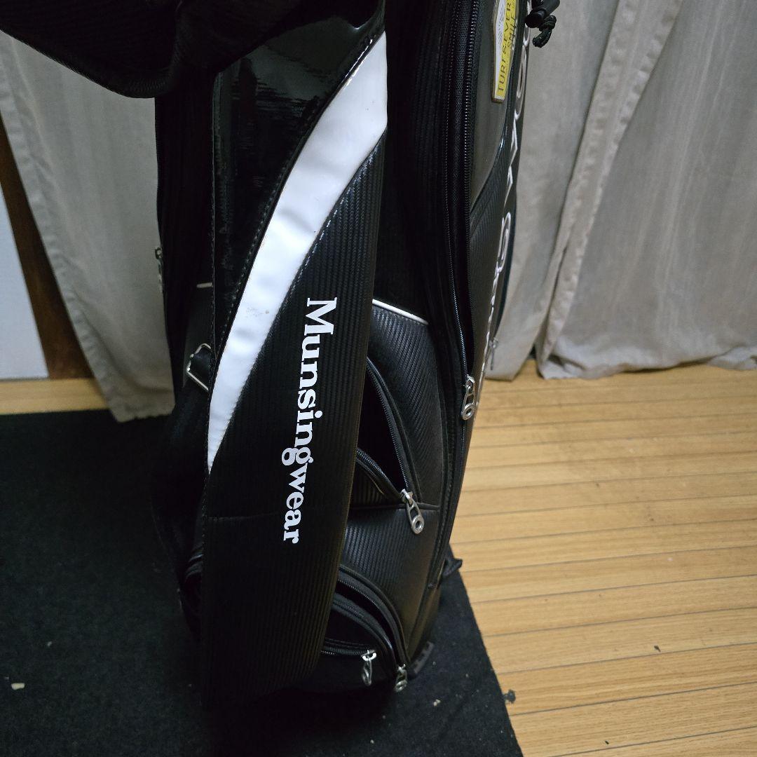 Munsingwear ゴルフバッグ 黒 ペンギンロゴ