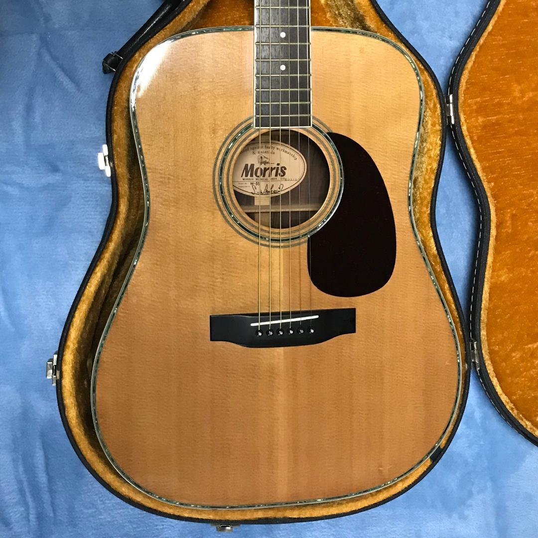 Morris W-35 アコースティックギター ハードケース付き 簡易調整済み
