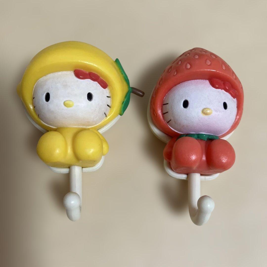 サントリーノベルティ　ハローキティ フルーツ　マグネットフック 6個セット