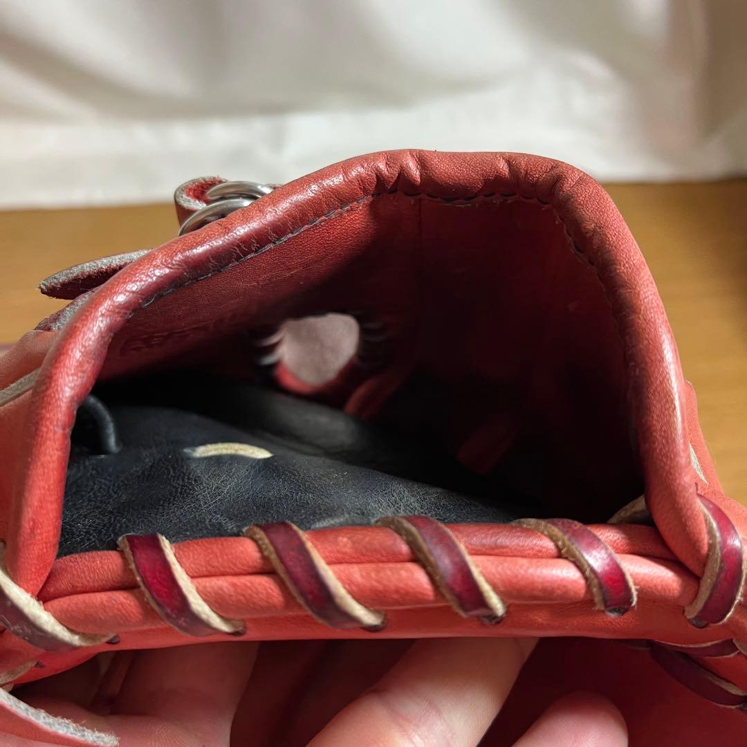 ミズノプロ 一般軟式 グローブ グラブ 投手用 左投げ オーダー 美品 刺繍あり