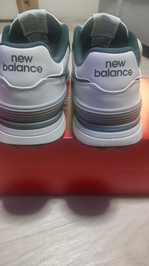 New Balance UG574BG4 ホワイトグリーン シューズ　BOA