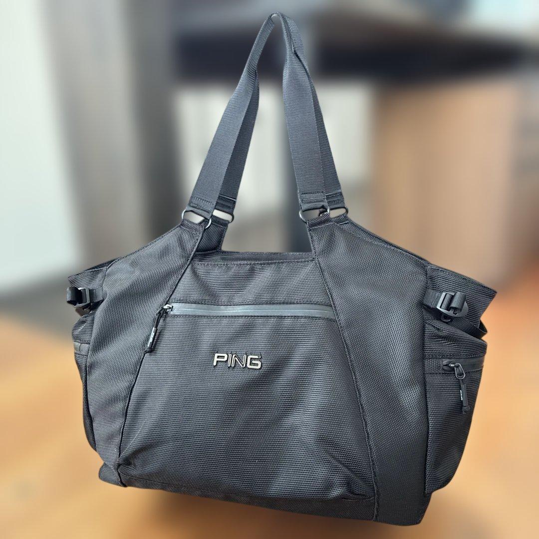 週末限定値下 美品　PING [ピン] トートバッグ　ブラック　大容量
