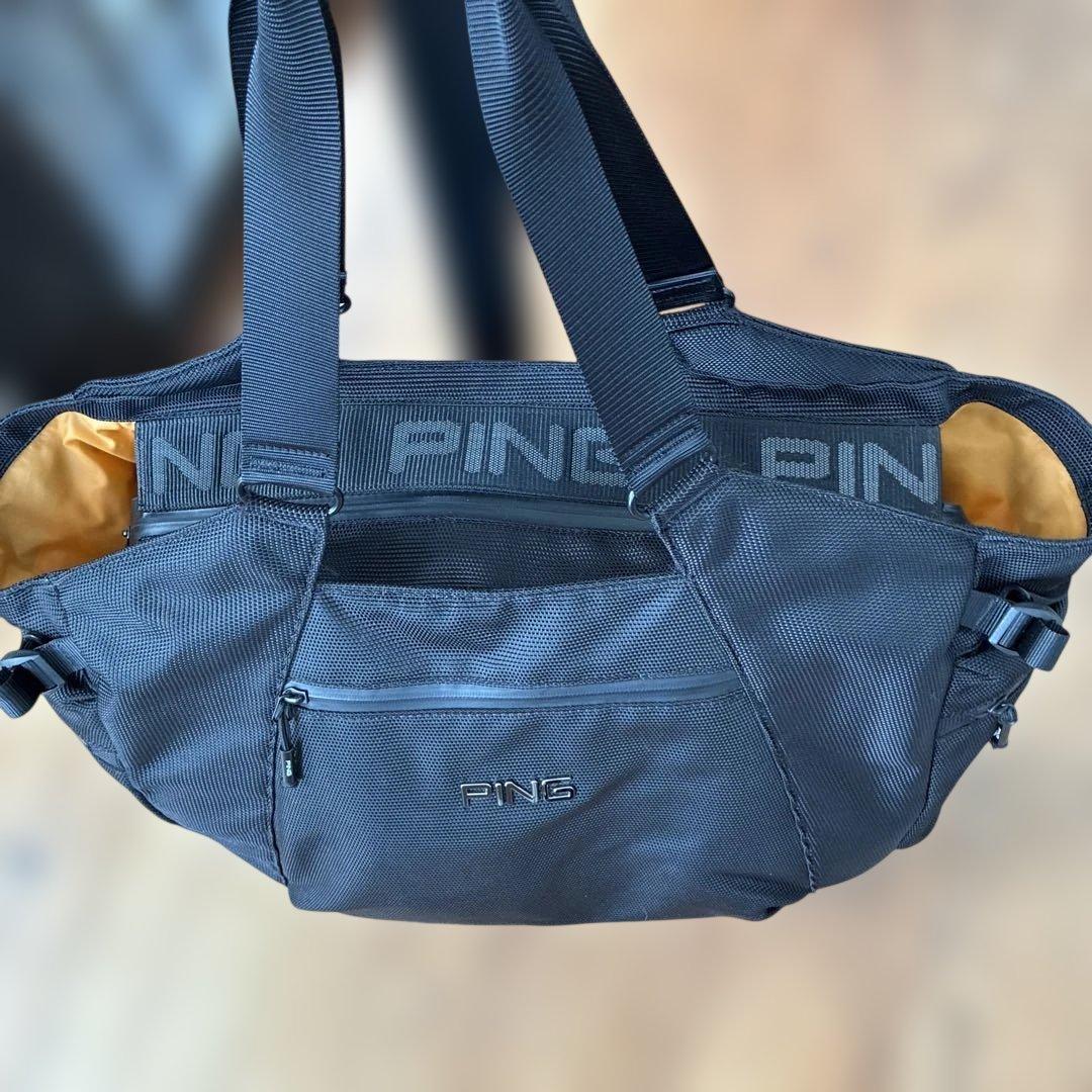 週末限定値下 美品　PING [ピン] トートバッグ　ブラック　大容量