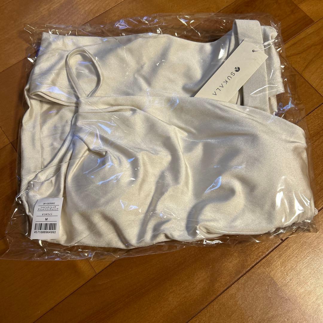 SUKALA シャインストレッチアシンメトリーチュニックM 新品