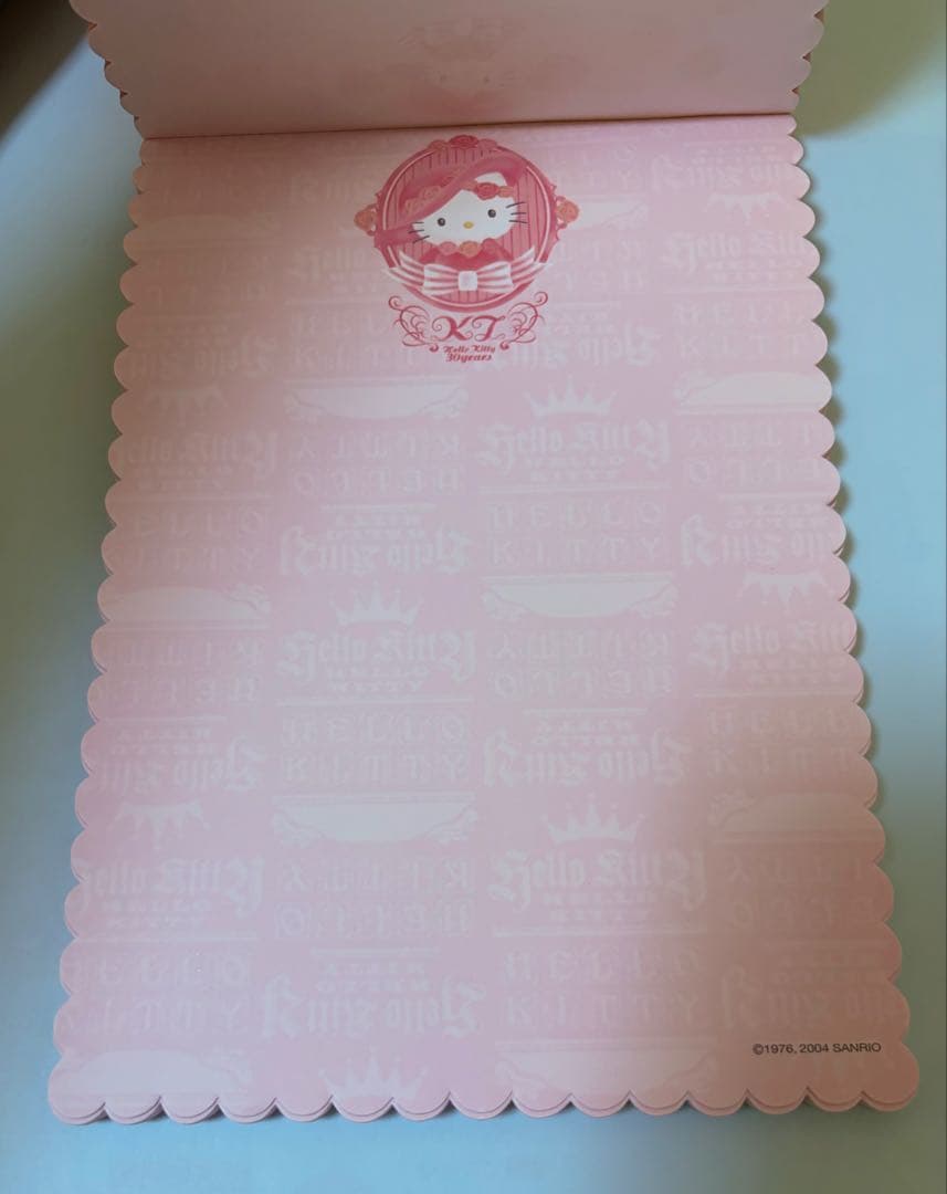 ハローキティ　30周年　26周年　メモ帳　平成レトロ　サンリオ Sanrio
