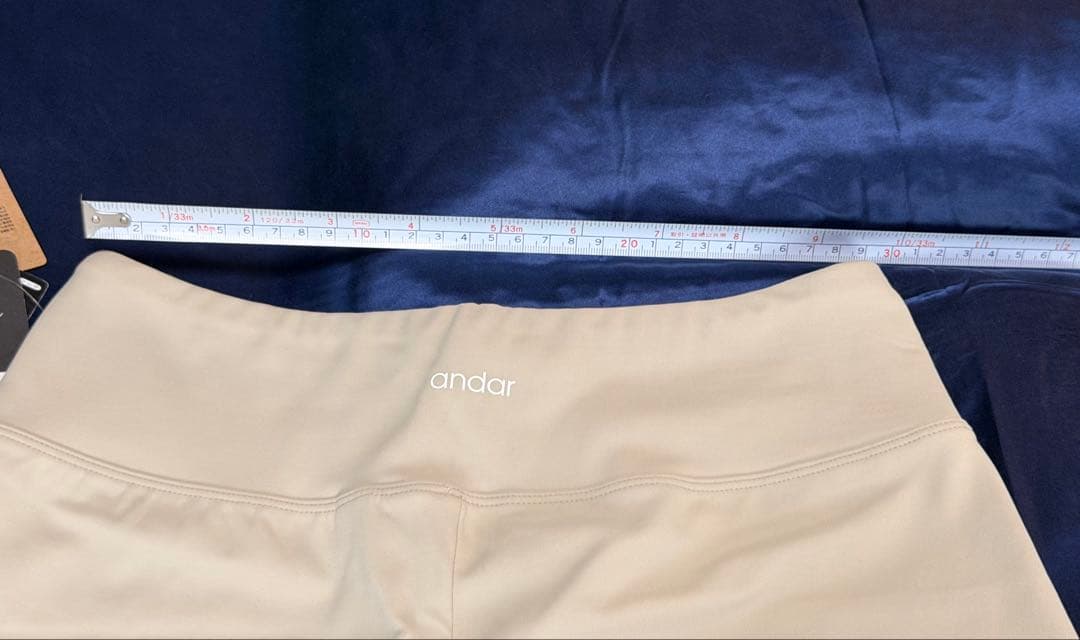 andar Airywin 裏起毛ワイドレギンス ショーM オートミール