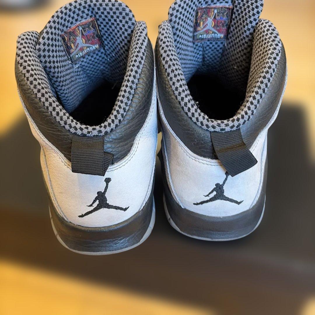 Jordan 10 バスケットシューズ ハイカット グレー/ブラック
