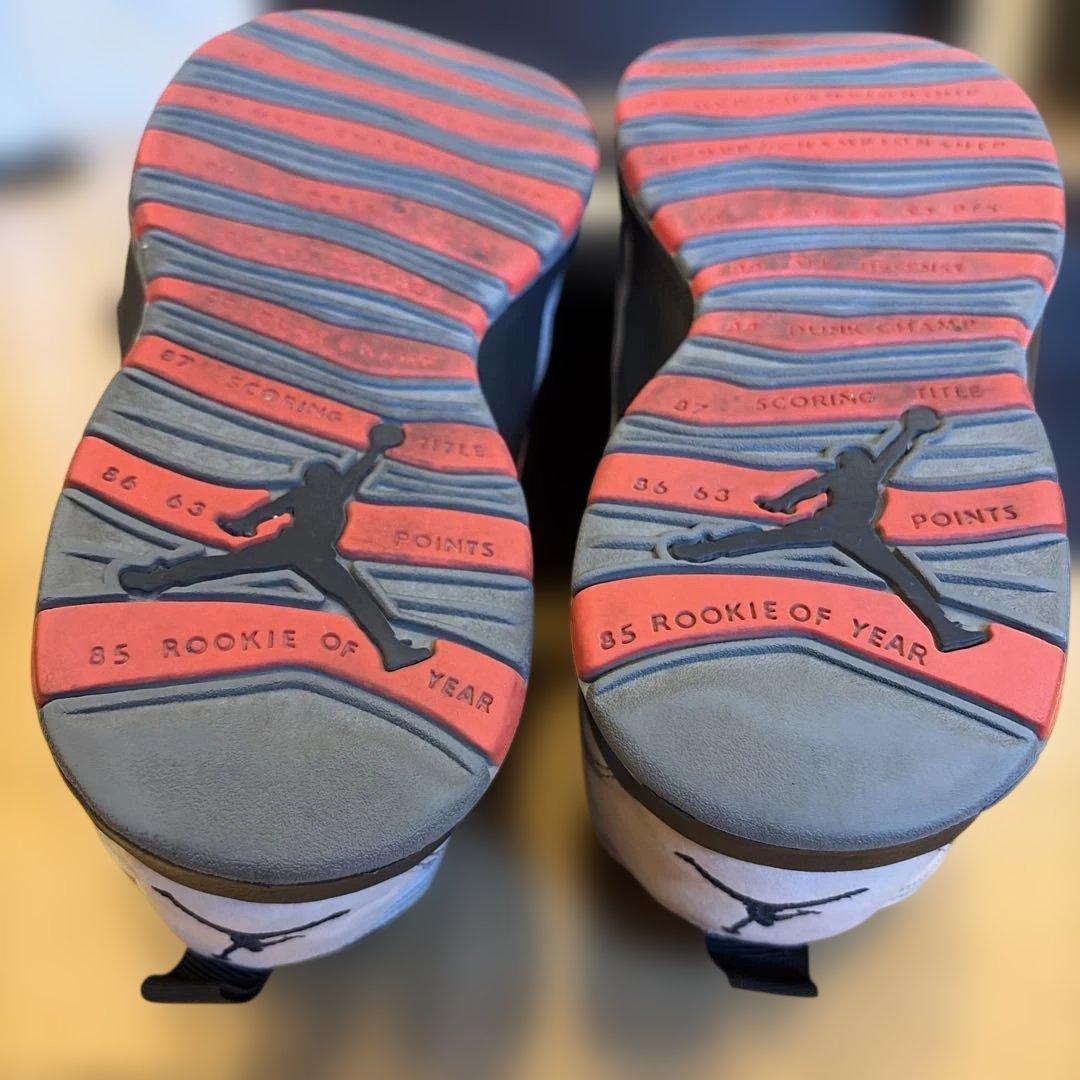Jordan 10 バスケットシューズ ハイカット グレー/ブラック